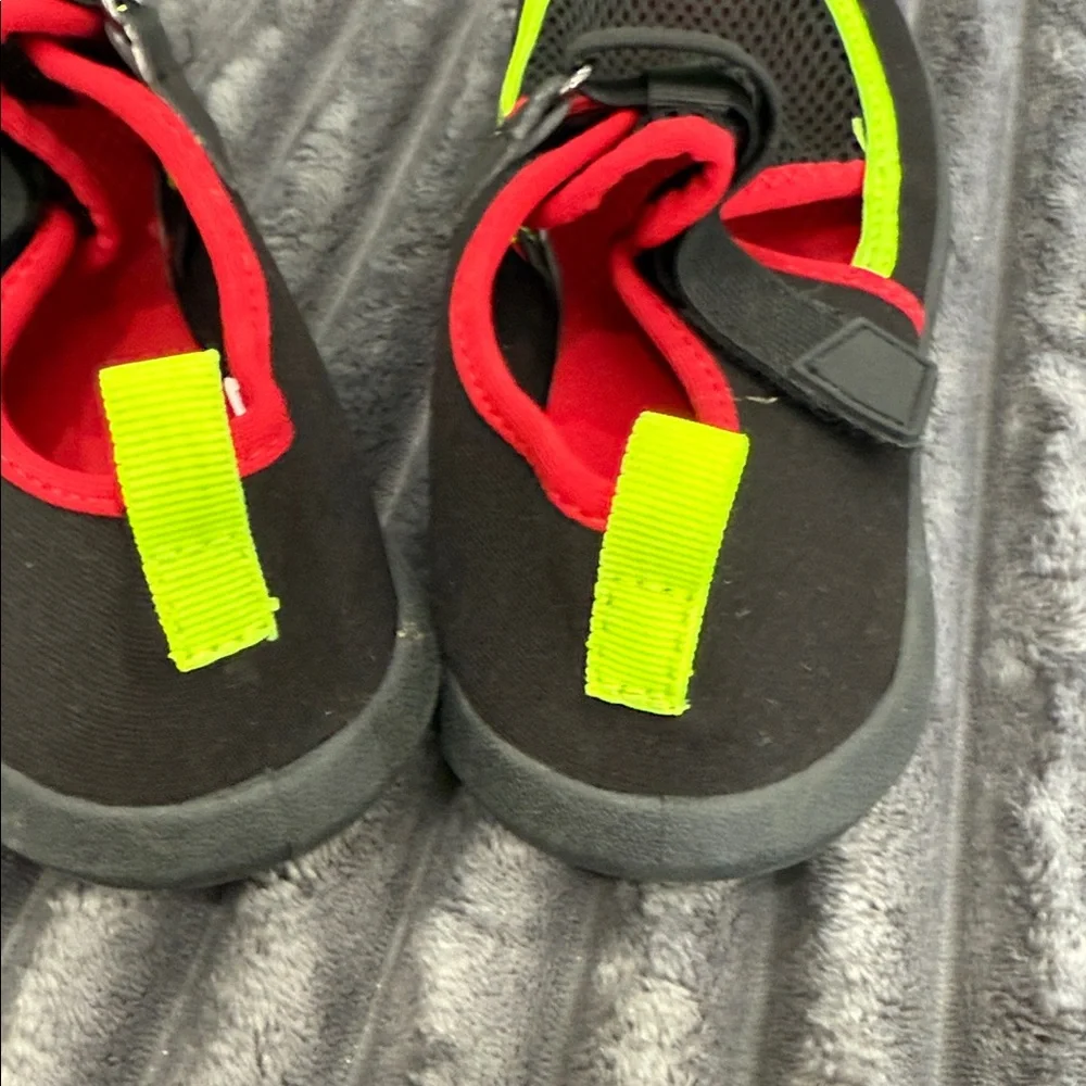 NEW Black and Neon Yellow Red Water Shoes Swim Shoes
